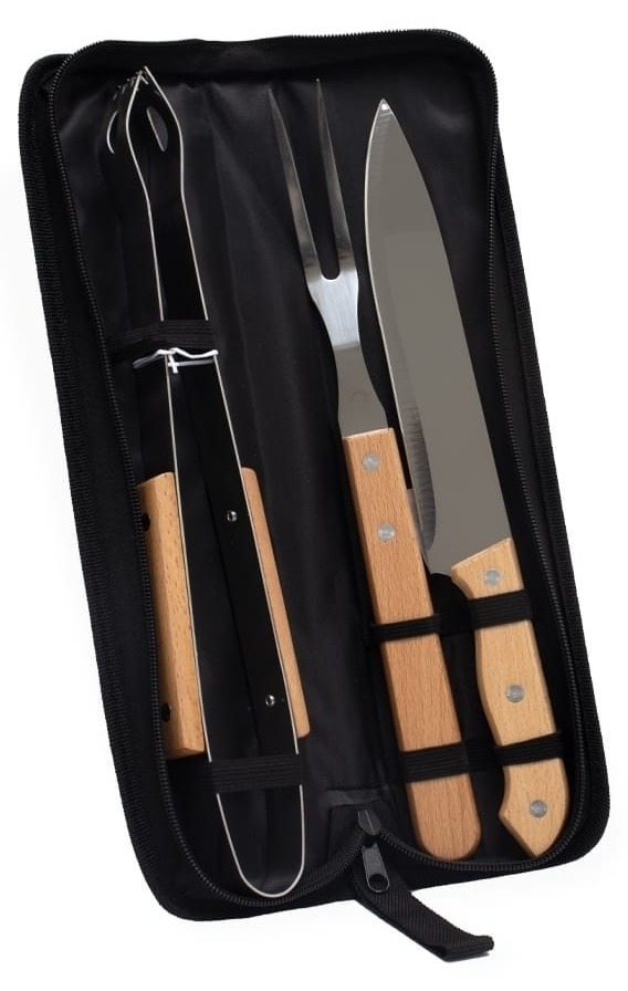 Kit Churrasco Inox 3 Peças