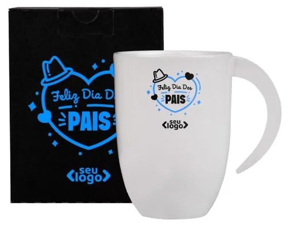 Caneca Cerâmica Branca 350ml