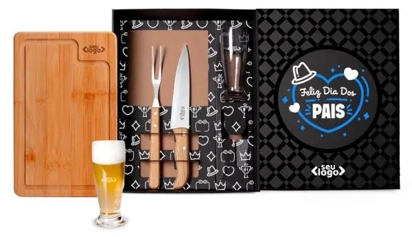 Kit Churrasco com Copos 5 Pçs