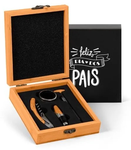 Kit Vinho Bambu 5 Peças