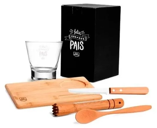 Kit Caipirinha Bambu 5 Peças