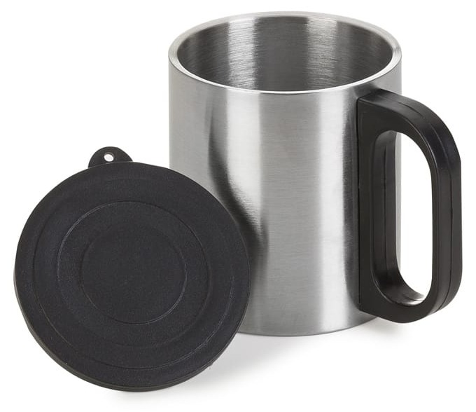 Caneca Inox 180ml com Tampa