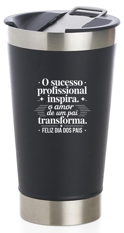 Copo Térmico Inox 500ml com Abridor